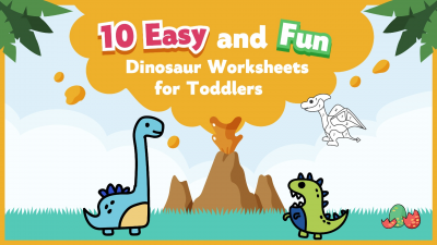10 Easy & Fun Dinosaur Worksheets for Toddlers